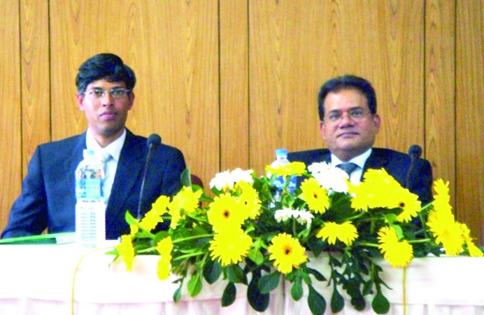 Nagaland Home Commissioner, Jan-E Alam (right) and Director, ATI, Shashank Shekhar seen during the workshop on Human Trafficking for North Eastern States at Hotel Japfu, Kohima. (Morung Photo)